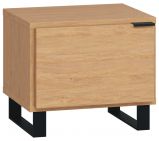 Bedside table Patitas 17, Colour: Oak - Measurements: 40 x 45 x 40 cm (h x w x d)
