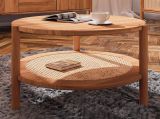 Coffee table Wellsford 50 solid beech oiled - Measurements: 80 x 80 x 35 cm (W x D x H)