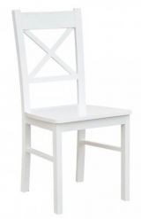Chair Gyronde 22, solid beech wood, White lacquered - 94 x 43 x 44 cm (H x W x D)