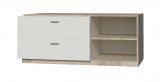 TV base cabinet Menen 08, Oak / White - Measurements: 50 x 120 x 50 cm (H x W x D)