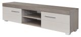 TV base cabinet Colmenar 03, Colour: oak / sand gloss - Measurements: 46 x 180 x 40 cm (H x W x D)