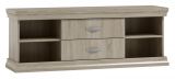Wewak 19 TV base cabinet, colour: Sonoma oak - Measurements: 59 x 160 x 42 cm (H x W x D)