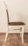 Chair Beech Solid Wood white lacquered Junco 249 - Size: 98 x 48 x 50 cm