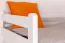 Bunk bed for adults "Easy Premium Line" K20/h incl. mattress base and 2 cover panels, straight headboard and footboard, solid white beech wood - 90 x 200 cm (W x L), divisible