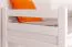 Bunk bed for adults "Easy Premium Line" K20/h incl. mattress base and 2 cover panels, straight headboard and footboard, solid white beech wood - 90 x 200 cm (W x L), divisible