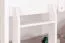 Bunk bed for adults "Easy Premium Line" K20/h incl. lying area and 2 cover panels, head and foot part straight, solid beech wood white - 90 x 200 cm (w x l), divisible
