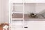 Bunk bed for adults "Easy Premium Line" K20/h incl. mattress base and 2 cover panels, straight headboard and footboard, solid white beech wood - 90 x 200 cm (W x L), divisible