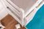 Bunk bed for adults "Easy Premium Line" K20/h incl. lying area and 2 cover panels, head and foot part straight, solid beech wood white - 90 x 200 cm (w x l), divisible