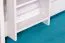 Bunk bed for adults "Easy Premium Line" K20/h incl. lying area and 2 cover panels, head and foot part straight, solid beech wood white - 90 x 200 cm (w x l), divisible
