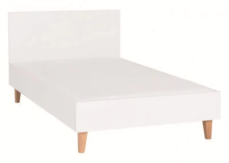 Children bed / Kid bed Syrina 11, Colour: White - Lying area: 120 x 200 cm
