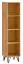 Shelf Atule 10, Colour: Oak - Measurements: 164 x 35 x 35 cm (h x w x d)