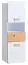 Children's room - Highboard Dennis 04, Colour: Ash / White - Measurements: 144 x 45 x 40 cm (H x W x D)