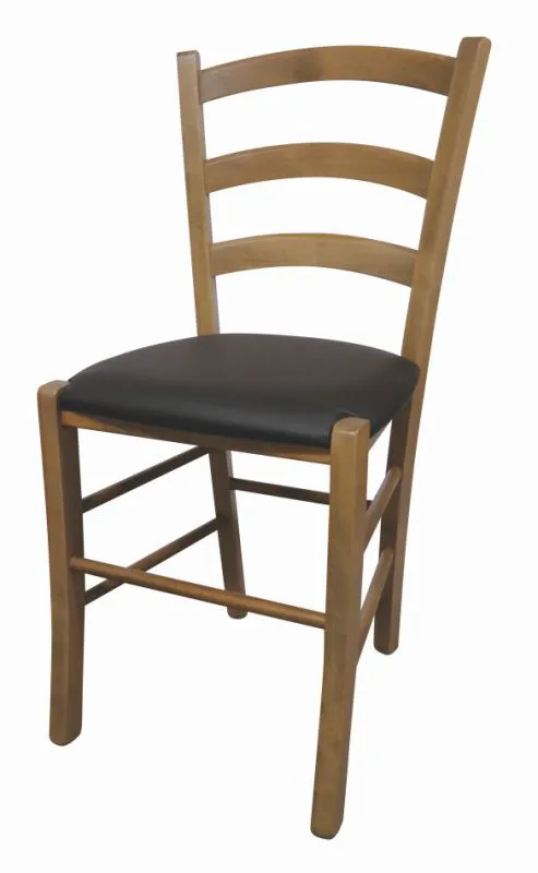 Maridi 127 Dining Chair | Oak/Brown | Partially Solid Beech | 86 x 43 x 43 cm