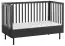 Baby bed / Kid bed Airin 02, Colour: Black - Lying surface: 70 x 140 cm (W x L)