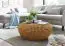 Living room table, color: gold - Dimensions: 85 x 85 x 35 cm (W x D x H)