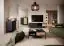 TV cabinet with ample storage space Fouchana 12, color: black / oak Artisan - dimensions: 53 x 203 x 39.5 cm (H x W x D)