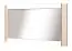 Mirror Arowana 21, Colour: Oak / Glossy White - Measurements: 56 x 123 x 5 cm (H x W x D)
