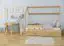 Children's bed / House bed, solid pine wood, Natural D3, incl. slatted frame - Lying surface: 80 x 160 cm (w x l)