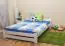 Children's bed / Youth bed A9, solid pine wood, white finish, incl. slatted frame - 140 x 200 cm 