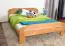 Double bed/Guest bed Wooden Nature 140 cherry solid natural, incl. slatted Grate - 160 x 200 cm (W x L)