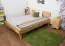 Solid wood bed with low foot end Wooden Nature 02, heartwood beech, oiled  - 160 x 200 cm