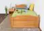 Kid/Youth Bed pine solid wood Alder color 82, incl. Slat Grate - 100 x 200 cm (W x L)