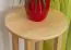 Side Table 003, pine wood, solid, clearly varnished - H75 - Ø50 cm 