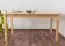 Dining Table 001, solid pine wood, clearly varnished  - H75 x W150 x D75 cm