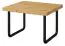 Coffee table Ogulin 26, Colour: Oak / Black - Measurements: 70 x 70 x 50 cm (W x D x H)