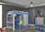 Children's room - TV - base unit "Felipe" 09, Blue / White - Measurements: 58 x 100 x 50 cm (H x W x D)