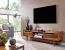 Sheesham TV Cabinet Lowboard | Semi-Solid Wood | Modern Design | 43 x 145 x 35 cm | Ample Storage