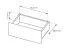 Bedside chest of drawers | 2 drawers | color: Vicenza oak | push-to-open function | 50 x 38 x 52 cm | ABS edges | wooden legs | for bedrooms