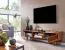 Sheesham TV Cabinet Lowboard | Semi-Solid Wood | Modern Design | 43 x 145 x 35 cm | Ample Storage