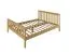 Single bed A27, solid pine wood, white finish, incl. slatted frame - 90 x 200 cm 