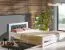 Single or Guest Bed Gurami with Slatted Frame | White/Black | 90 x 200 cm | Modern, Space-Saving