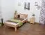 Futon Bed | Solid Wood | Oiled Beech Heartwood | 90 x 200 cm Mattress Base | Modern Minimalist Design
