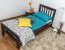 Children's Bed / Youth Bed Easy Premium Line K8 | Solid Beech Wood | Chocolate Brown Lacquered | 90 x 200 cm Mattress Base