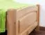 Children's Bed / Youth Bed Solid Beech Wood Natural 117 | 80 x 200 cm | Slatted Frame Included