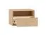 Hanging bedside cabinet | 1 drawer | color: Mavelie oak | 1 open compartment | push-to-open function | 45 x 33 x 30 cm | soft-close function | for bedrooms