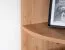 Sturdy Corner Shelf with 5 Compartments Curug 12 | Oak Finish | 188 x 34 x 34 cm | For Living Room, Office, Youth Room