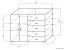 Chest of drawers Ciomas 10, Colour: Sonoma Oak / Grey - Measurements: 104 x 130 x 40 cm (H x W x D)