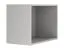 Top unit for Edegem 06 shelf | color: platinum grey | ABS edges | 59 x 30 x 40 cm | 1 shelf