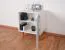 Youth room - Nightstand Syrina 14, Color: White / Blue - Dimensions: 72 x 54 x 45 cm (H x W x D)