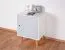Youth room - Nightstand Syrina 14, Color: White / Blue - Dimensions: 72 x 54 x 45 cm (H x W x D)