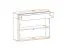 Shoe Rack with Two Flaps Pollestad 14 | Oak Wotan/White | 80 x 100 x 30 cm | 1 Drawer | Space-Saving Hallway Storage