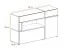 Stura 06 Chest of Drawers | White High Gloss & Grey | 90 x 150 x 45 cm | LED Lighting