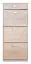 Shoe cabinet Pamanukan 05, Colour: Sonoma oak - Measurements: 136 x 60 x 30 cm (H x W x D)