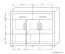 Chest of drawers Lorengau 23, colour: Sonoma oak - Measurements: 109 x 138 x 40 cm (H x W x D)