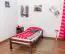 Children's bed / Youth bed "Easy Premium Line" K1/1n, solid beech wood, dark brown - 90 x 200 cm