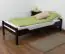 Single bed "Easy Premium Line" K1/1n, solid beech wood, chocolate brown - 90 x 190 cm